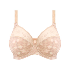 Morgan Underwire Banded Bra with Stretch Lace - Toasted Almond