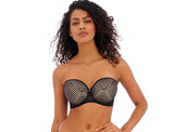 Tailored Underwire Moulded Strapless Bra In Black