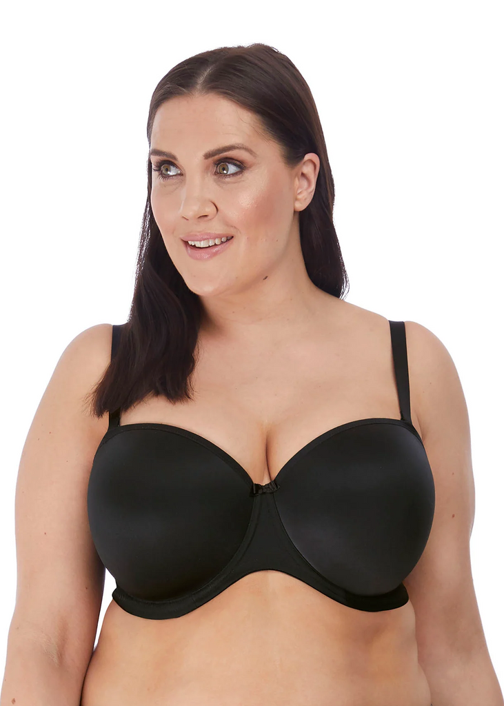 Smooth Underwire Moulded Strapless Bra In Black