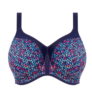 Energise Underwire Sports Bra With J Hook - Navy Geo