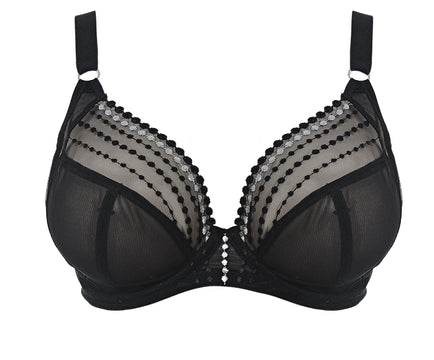 Matilda Underwire Plunge Bra in Black