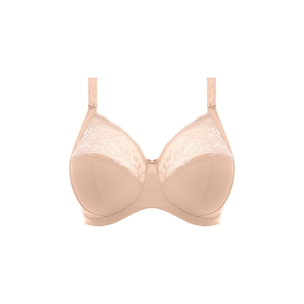 Morgan Underwire Banded Bra with Stretch Lace - Sahara