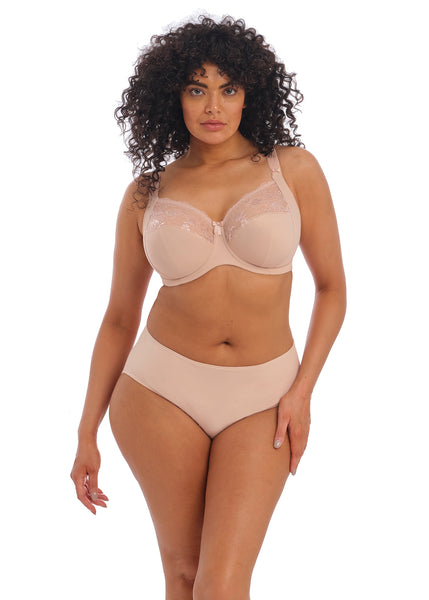 Elomi Women Plus Size Underwire Full Cup Banded Bra, Sand, 40K