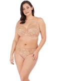Morgan Underwire Banded Bra with Stretch Lace - Toasted Almond