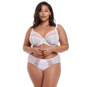 Matilda Underwire Plunge Bra - white