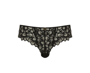 Allure Brazilian Brief in Black/Latte