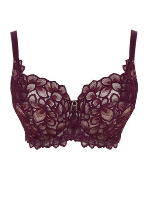 Allure Full Cup Bra in Plum