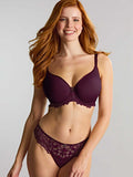 Allure Underwire Spacer T Shirt Bra in Plum
