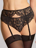 Allure Suspender in Black/Latte