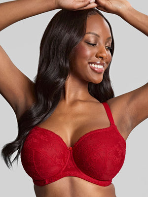 Tango Lace Balcony Bra - Scarlet