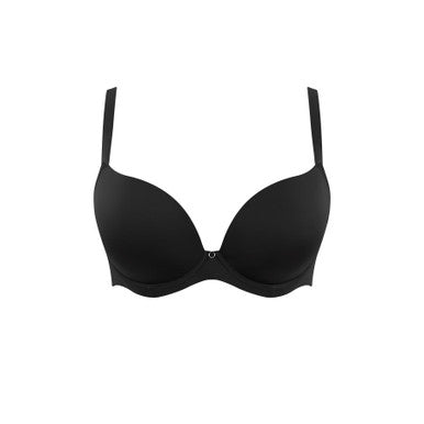 Faith Moulded Plunge Bra in Black