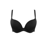 Faith Moulded Plunge Bra in Black