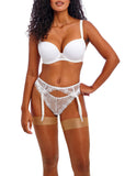 Fascinate Suspender in White