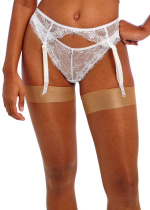 Fascinate Suspender in White