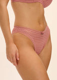 Freya Spot-light High Leg Brief in Ash Rose