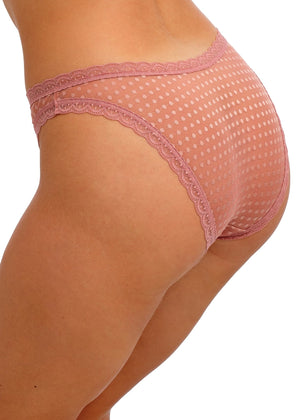 Freya Spot-light High Leg Brief in Ash Rose