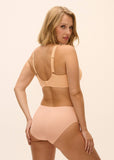 Deco Moulded Plunge Bra in Nude