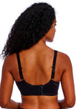 Dynamic Soft Cup Crop Top Sports Bra in Jet