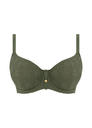 Nomad Nights Underwire Sweetheart Bikini Top - Sage