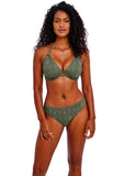 Nomad Nights Underwire Halter Bikini Top - Sage