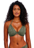 Nomad Nights Underwire Halter Bikini Top - Sage