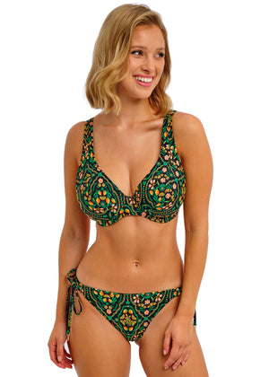 Sunset In Seville High Apex Bikini Top in Santa Ana