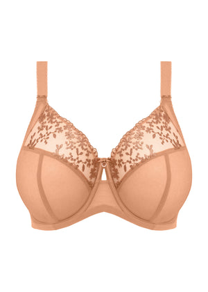 Zarla Stretch Banded Bra in Cafe Au Lait