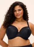 Nerina Underwire Plunge Bra in Black