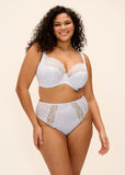 Lucie Stretch Plunge Bra in White
