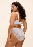 Lucie Stretch Plunge Bra in White
