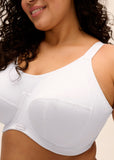 Energise Underwire Sports Bra with J-Hook in White