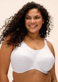Energise Underwire Sports Bra with J-Hook in White