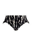 Echo Shell High Leg Bikini Brief in Black