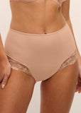 Reflect High Waist Brief in Natural Beige