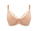 Emmaline Padded Plunge Bra in Natural Beige
