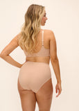Demure Moulded Non Padded Bra in Natural Beige