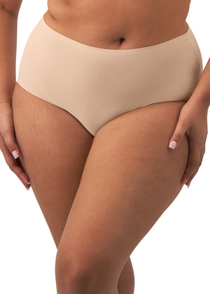 Smoothease Invisible Stretch Curve Brief in Natural Beige