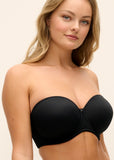 Aura Moulded Strapless Bra in Black