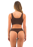 Smoothease Invisible Stretch Thong in Coffee Roast