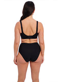 Illusion High Waist Brief in Black