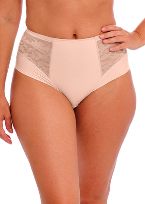 Illusion High Waist Brief in Natural Beige