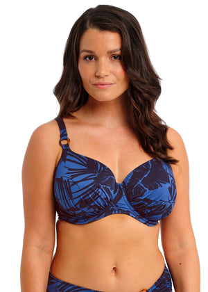 Malabar Coast Full Cup Bikini Top in Midnight