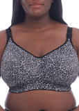 Celeste Non-Wired Bra in Gray Leopard