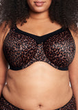 Kayla Full Cup Bra in Dark Leopard