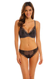 Lace Perfection Plunge Bra in Charcoal