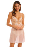 Lace Perfection Chemise in Cafe Creme