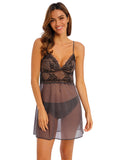 Lace Perfection Chemise in Charcoal