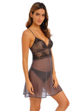 Lace Perfection Chemise in Charcoal