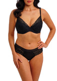 Raffine Plunge Bra in Black