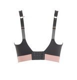 Panache Wired Non-Padded Sports Bra in Charcoal